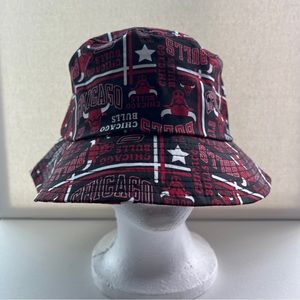 Ultra Game NBA Chicago Bulls Black & Red Bucket Hat Adult Men Women One Size